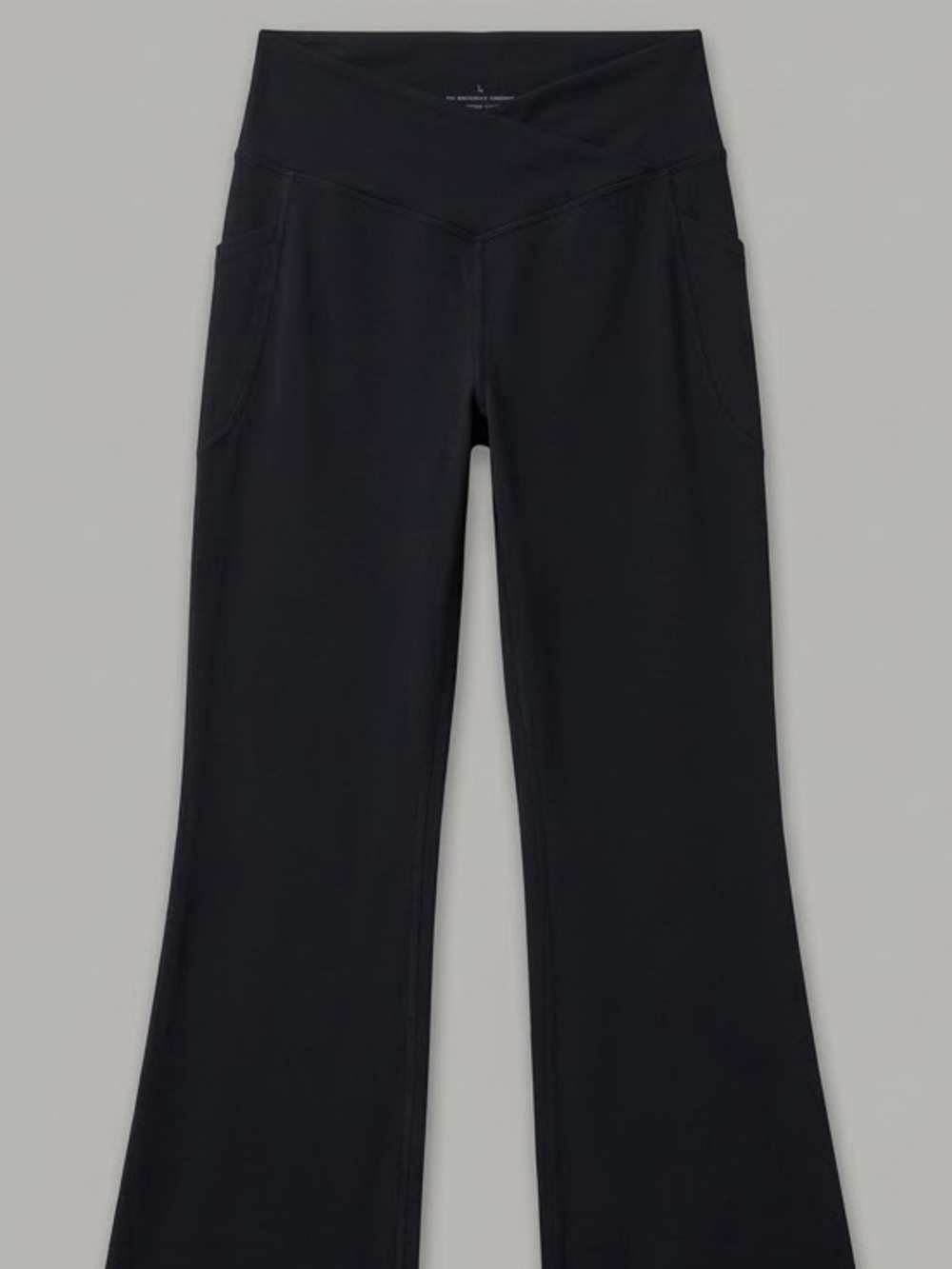 Women's High-Rise V-Waist Full Flare Athletic Pants - Black - Size XL NWOT